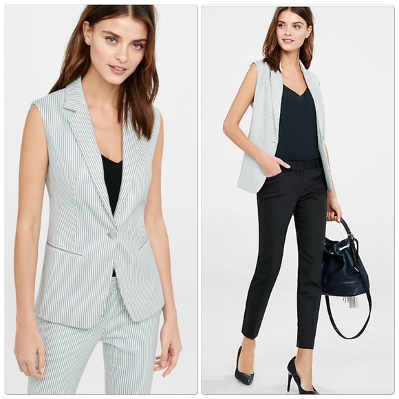 express sleeveless blazer